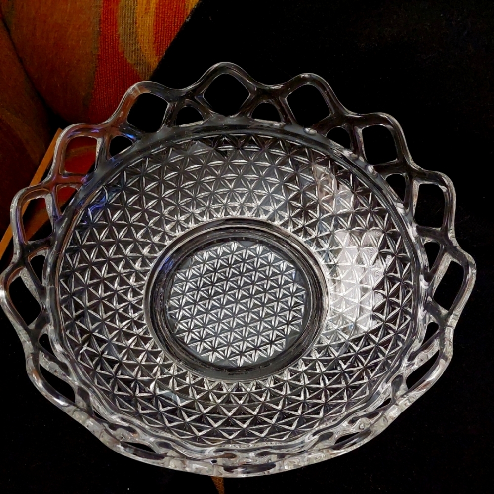 Lace Edged Glass Bowl